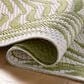 Loloi Easton Ivory and Green 6"7" x 9"4" Indoor/Outdoor Area Rug, , large