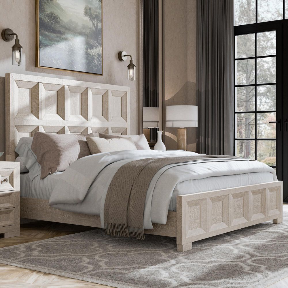 Furniture of America Hatton Cross King Panel Bed in Weathered Black, , large