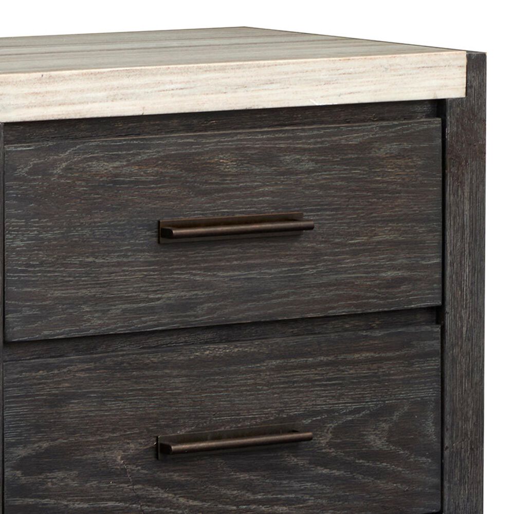 Nicolette Home Plum Creek Queen Storage Bed with Two Nightstands in Ravenwood Black, , large