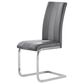 Global Furniture USA Table and 4 Chairs in Brown, White, Clear and Chrome, , large
