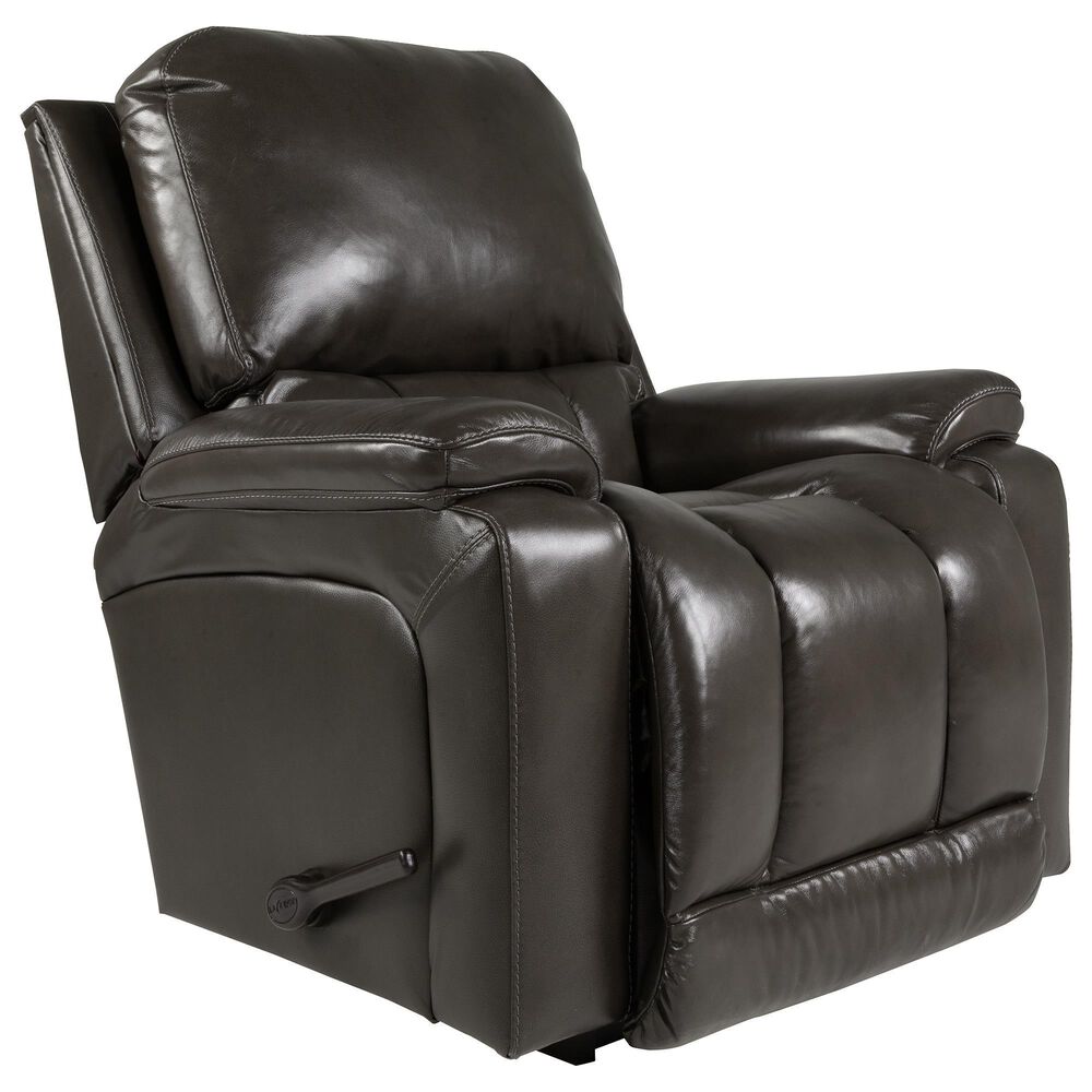 LaZBoy Greyson Manual Rocker Recliner in Shitake Gray NFM