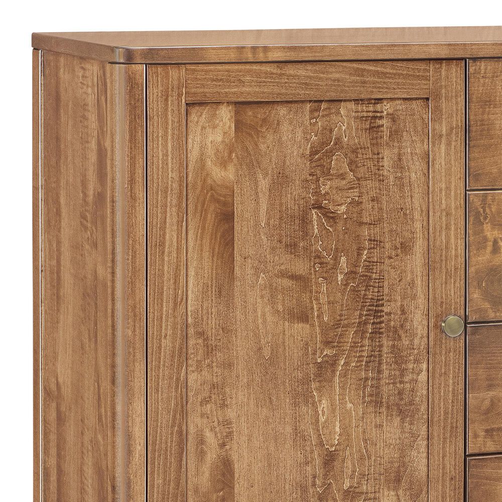 Archbold Furniture Warren 5 Drawer 3 Shelf Chifforobe in Harvest, , large