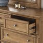 Ashley Feddinger 7-Drawer Dresser and Mirror in Chestnut Brown, , large