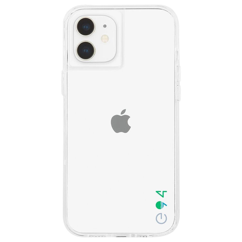 Case-Mate Eco94 Ecoinclear Case With Micropel For Apple iPhone 12 Mini in Clear, , large