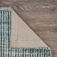 L&R Resources Bleached Naturals 5" x 7"9" Bleach, Blue and Ivory Area Rug, , large