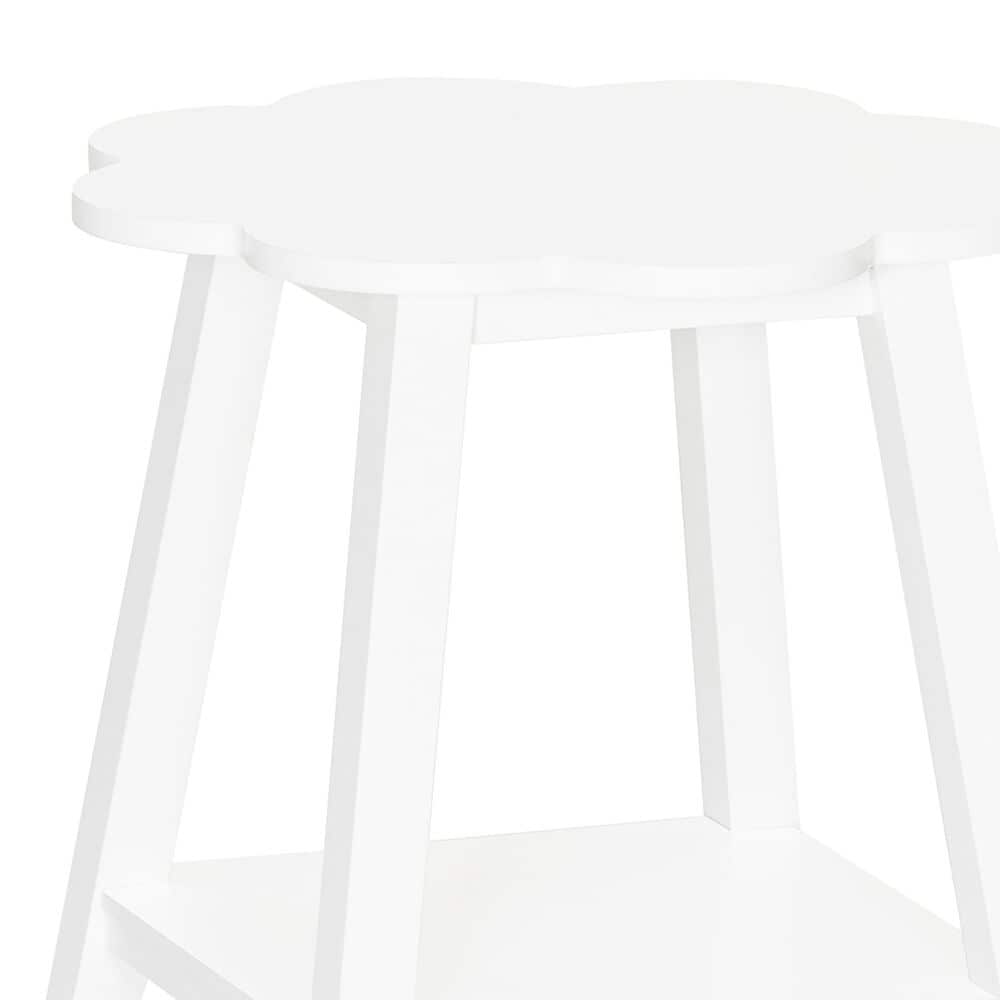Linden Boulevard Petunia Side Table in White, , large
