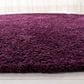 Safavieh August Shag 3" Round Purple Area Rug, , large
