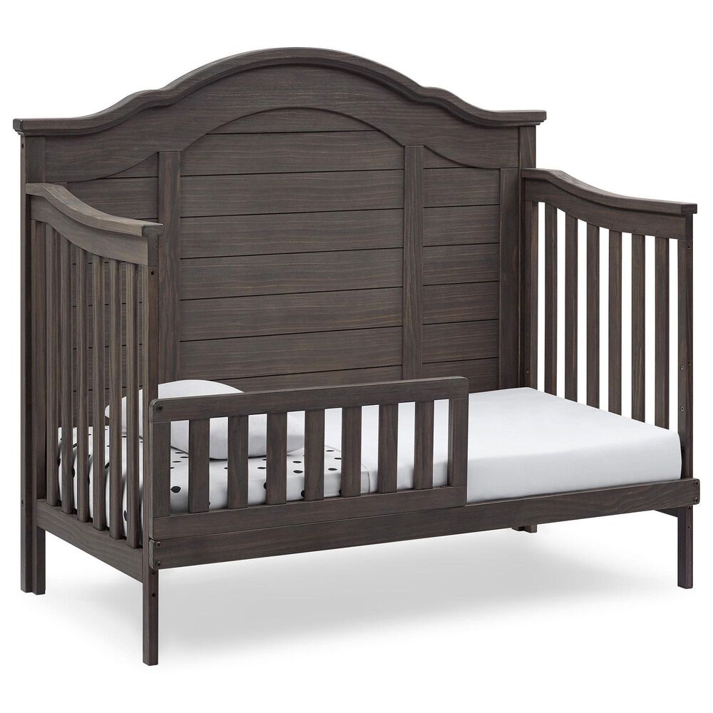Delta Children Asher 6-In-1 Convertible Crib in Rustic Grey, , large
