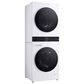 LG 2.4 Cu. Ft. Front Load Washer and 4.2 Cu. Ft. Electric Dryer Stack Laundry in White, , large