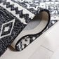Safavieh Micro-Loop 8" x 10" Black and Gray Area Rug, , large