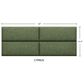 Jaxx Panelist Upholstered Queen Headboard Panel in Cypress Green (Set of 4), , large