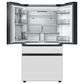 Samsung Bespoke 29 Cu. Ft. French Door Refrigerator with White Glass Family Hub Panel Included - Additional Panels Sold Separately, , large