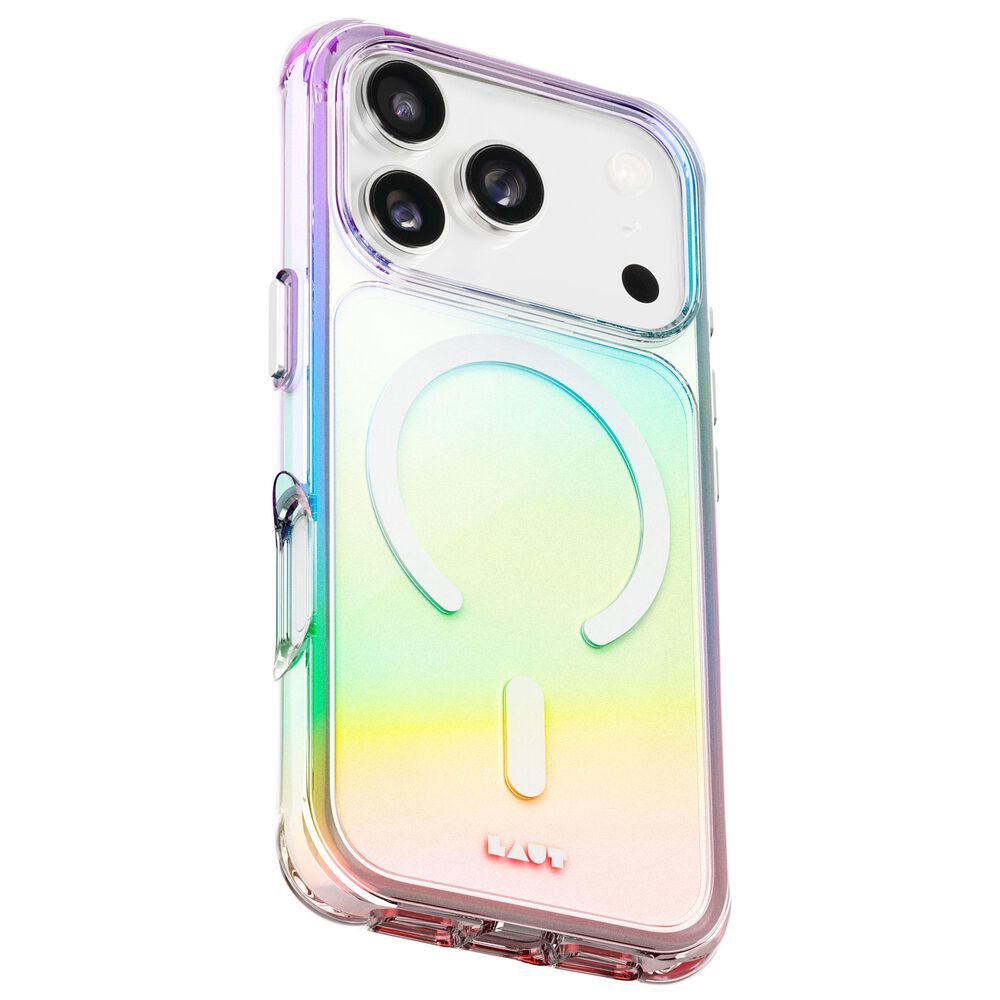 LAUT Aero Holo Case with MagSafe for iPhone 17 Pro in Pearl, , large