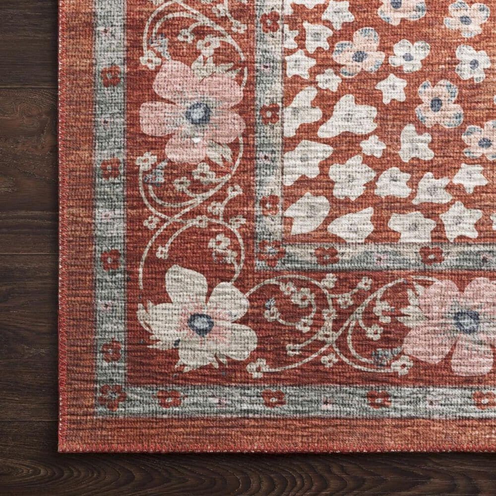 Rifle Paper Co. Palais PAL-02 3&#39;9&quot; x 5&#39;9&quot; Crimson Area Rug, , large