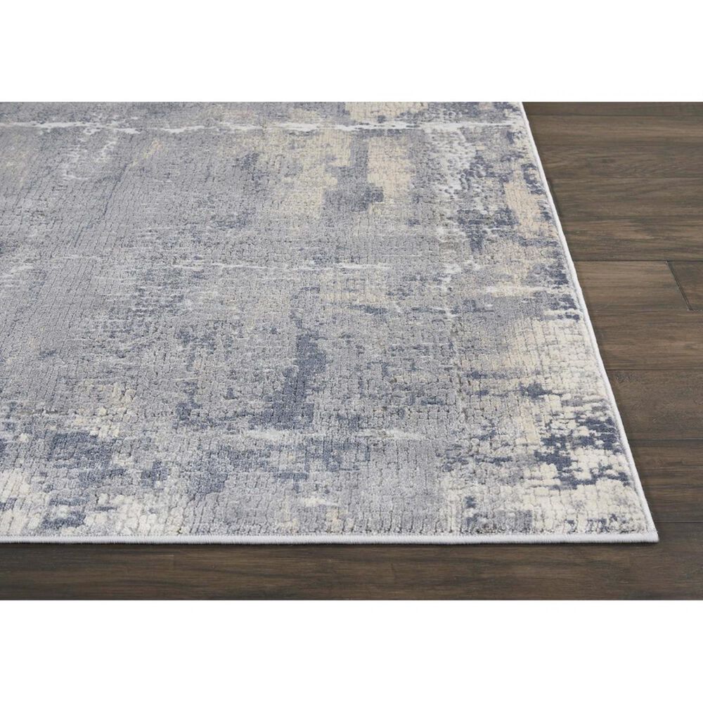 Nourison Rustic Textures RUS06 5&#39;3&quot; x 7&#39;3&quot; Grey and Beige Area Rug, , large