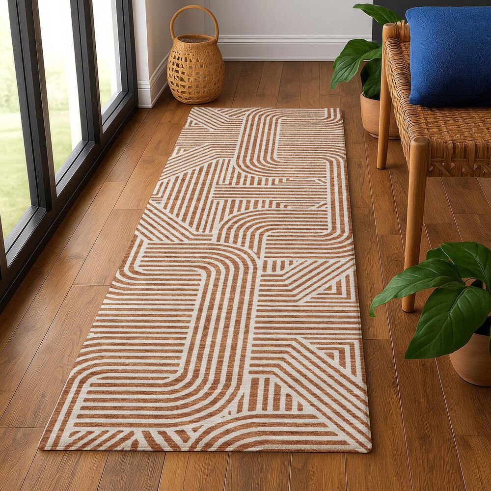 Dalyn Rug Company The Reserve TR14 Paprika 2&#39;3&quot; x 7&#39;6&quot; Indoor/Outdoor Runner, , large