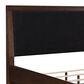 Millenium Dilenno California King Panel Bed in Dark Brown with USB Ports, , large