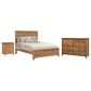 Briarwood Restful Retreat California King Panel Bed with Dresser and Nightstand in Iced Coffee, , large