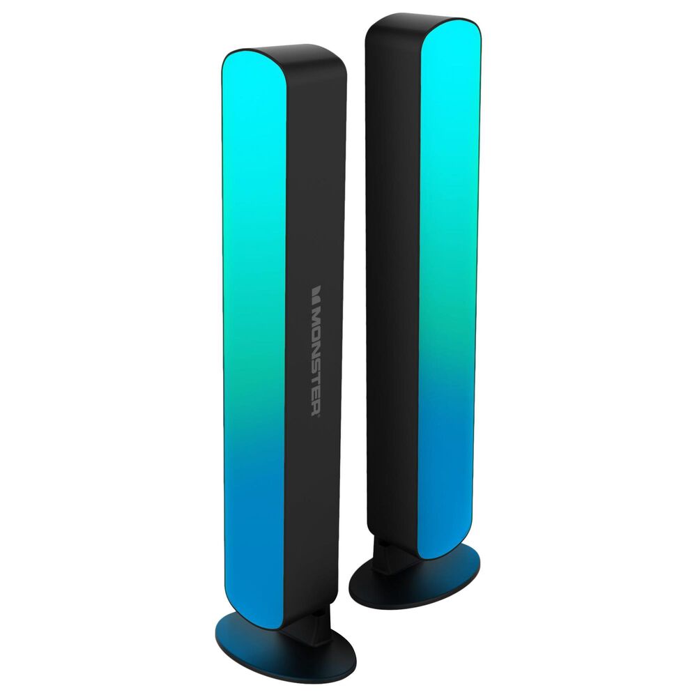 Monster LED Light Bar with Multi-Position Base in Black &#40;Set of 2&#41;, , large