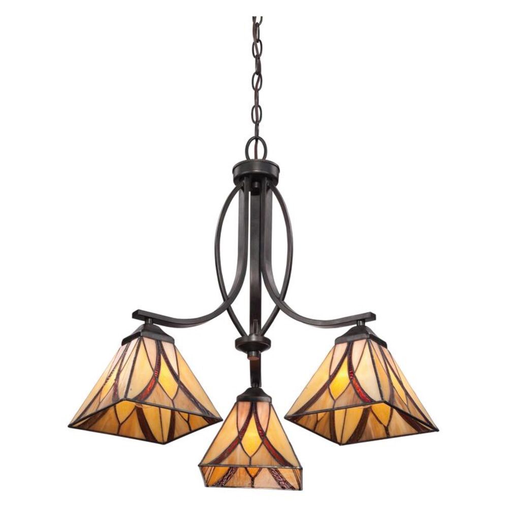 Quoizel Asheville 3 Light Dinette Chandelier in Valiant Bronze, , large