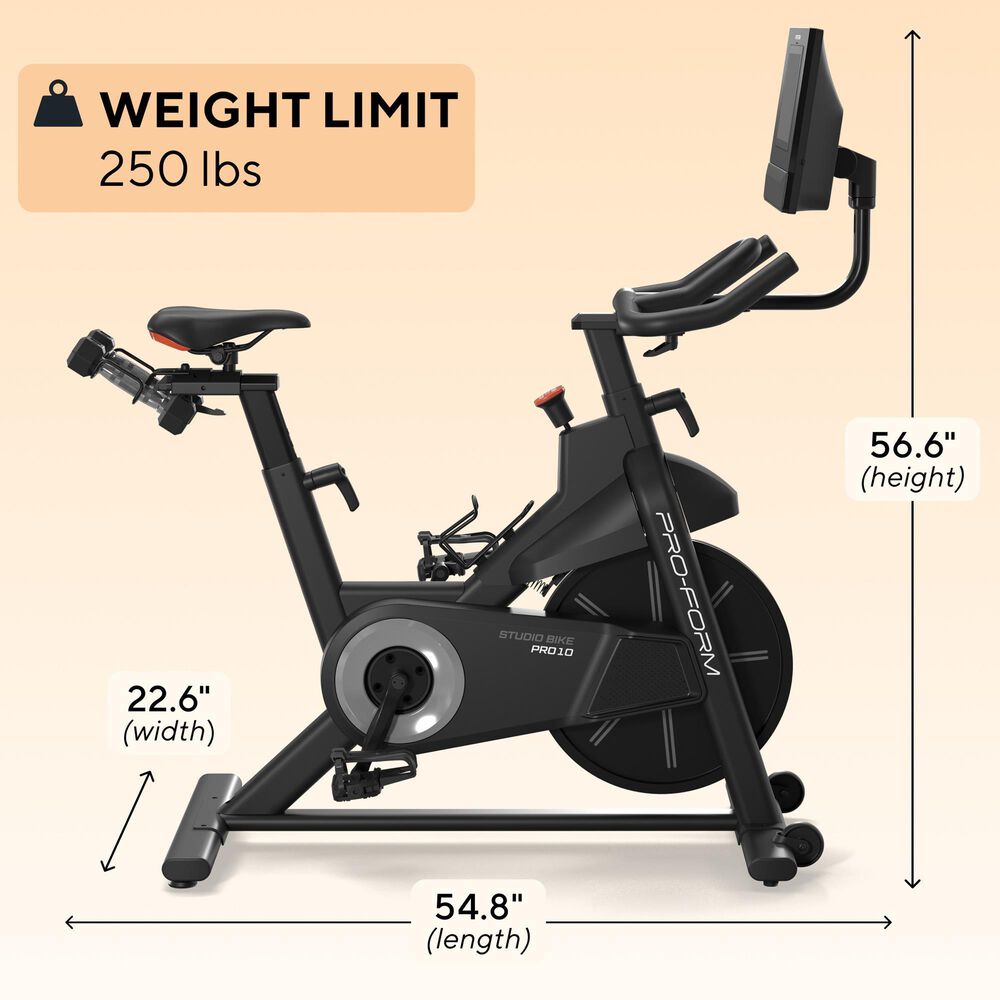 ProForm Carbon Pro10 Studio Bike with iFIT, , large