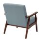 Valor Living Davis Chair in Klein Sea fabric with Medium Espresso Frame, , large