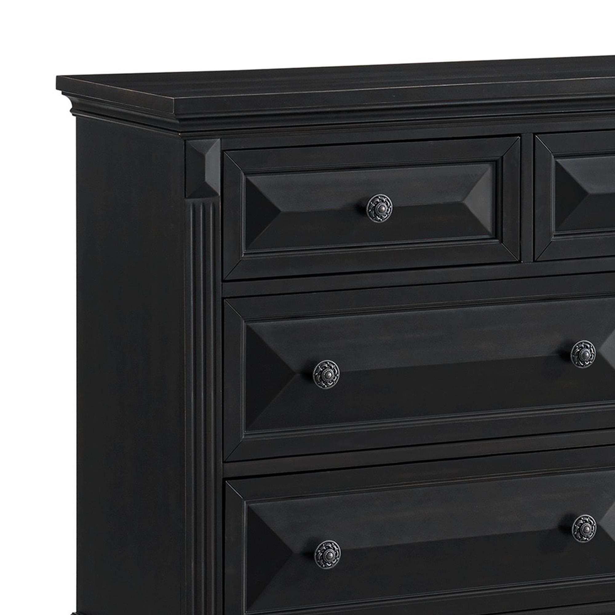 Mayberry Hill Bridgestone 7-Drawer Dresser in Black