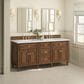 James Martin Vanities Lorelai 72"Double Vanity in Mid-Century Walnut with 3 cm Ethereal Noctis Quartz Top, , large
