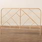 Baxton Studio Walid Rattan Queen Standalone Headboard in Natural Brown, , large
