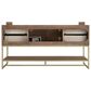 37B Mauri 60" Single Bathroom Vanity with Metal Base in Walnut Drift with High-Profile 4" White Composite Stone Top, , large
