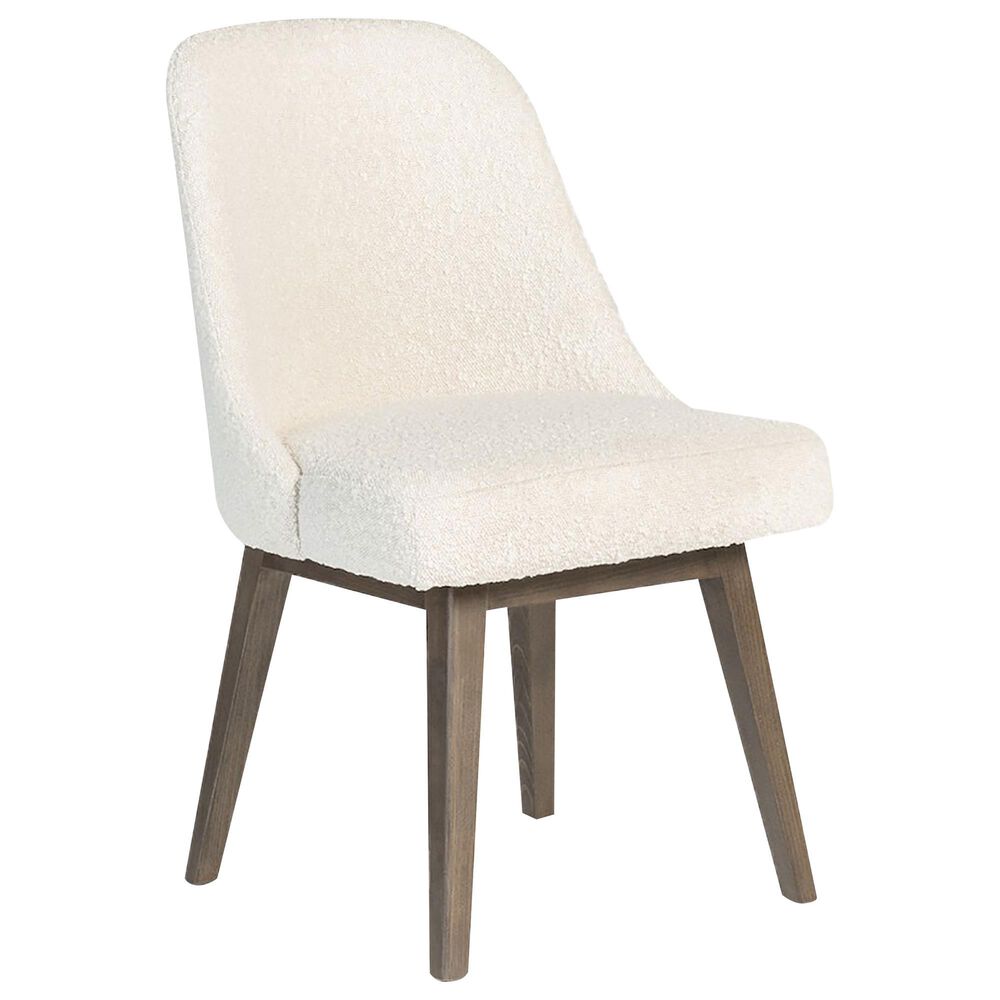 Alder and Tweed Jackie Side Chair with Warm Cotton Fabric in Moderna Brown, , large