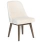 Alder and Tweed Jackie Side Chair with Warm Cotton Fabric in Moderna Brown, , large