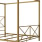 Furniture of America Rosadale Queen X-Cross Canopy Bed in Gold, , large