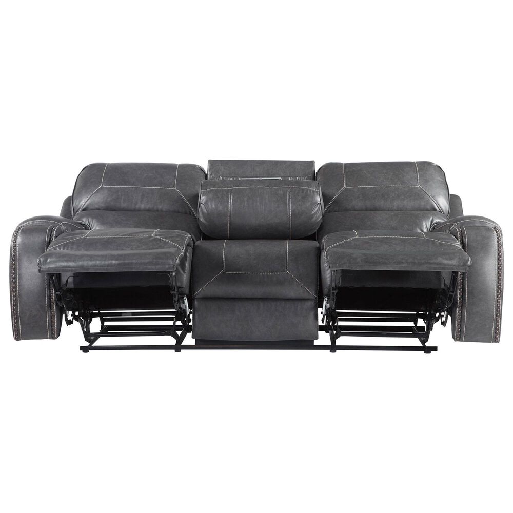 Steve Silver Keily Manual Reclining Sofa and Todoe Coffee Table in Dove Grey, , large