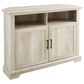 Walker Edison Columbus 44" Corner TV Stand in White Oak, , large