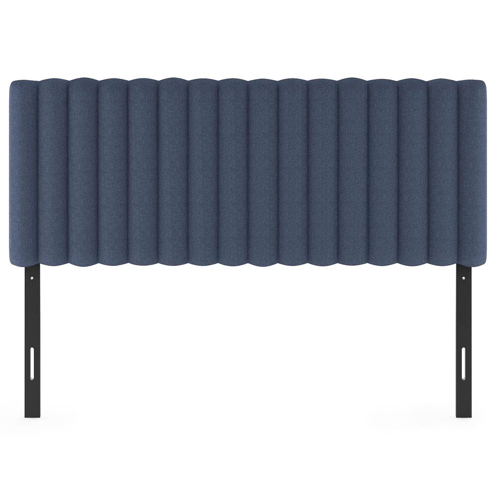 HOMLUX Roanne Full Upholstered Tufted Headboard in Denim, , large
