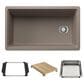 Blanco Inteos 33" Undermount Single Bowl Kitchen Sink in Truffle, , large