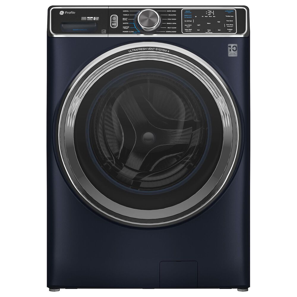 GE Profile 5.3 Cu. Ft. Capacity Smart Front Load Energy Star Washer in Sapphire Blue, , large