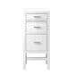 James Martin Vanities Addison 15" Base Cabinet in Glossy White with 3 cm White Zeus Quartz Top, , large