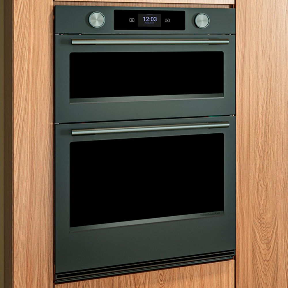 KitchenAid 6.4 Cu. Ft. Smart Electric Combo Wall Oven with Intelligent Cooking Camera in Juniper, , large