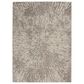 Nourison Metallic 5"3" x 7"3" Grey Mocha and Gold Area Rug, , large