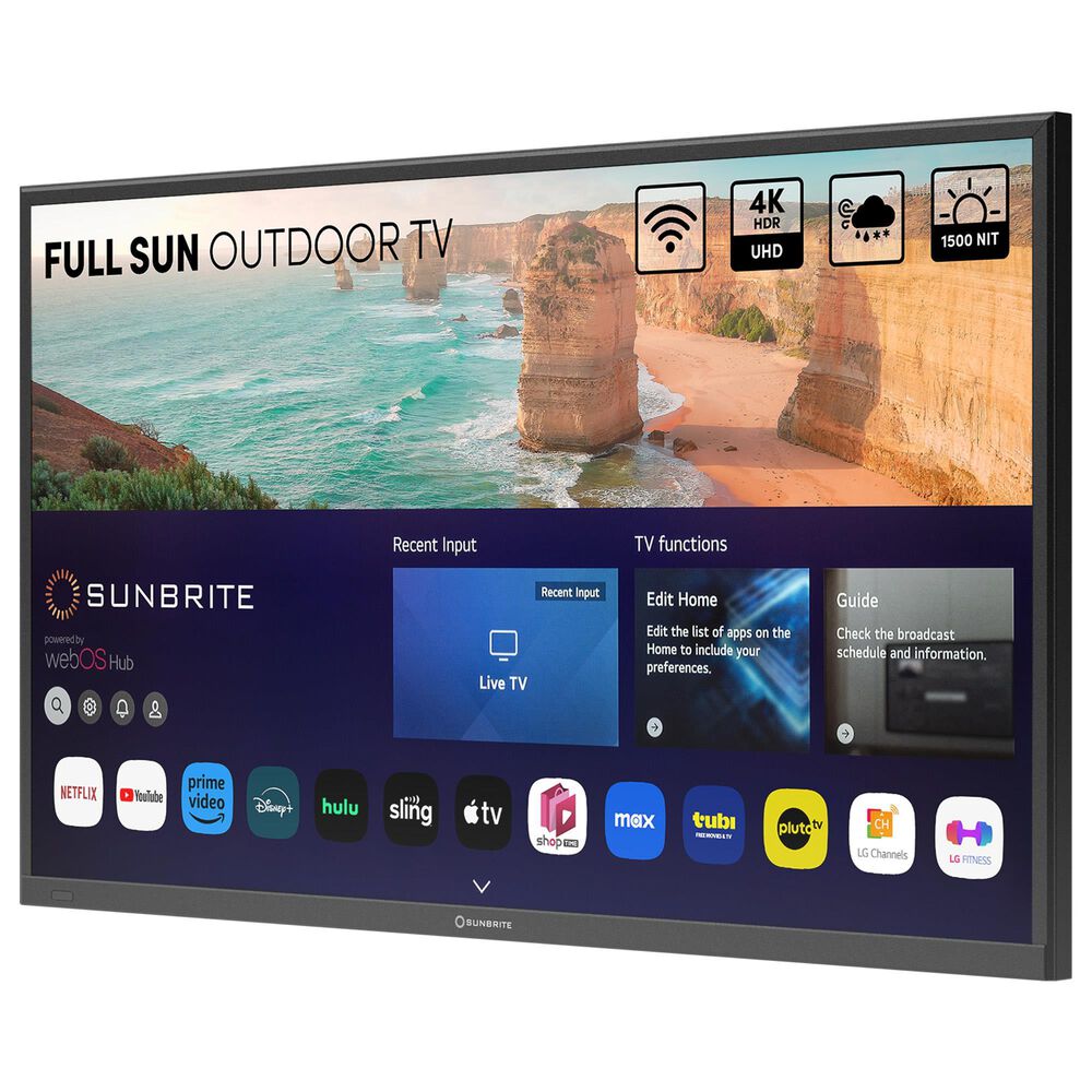 Sunbrite 49&quot; Solis Series - Full Sun - 4K UHD HDR in Black - Smart Outdoor TV, , large