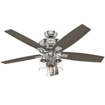 Hunter Bennett 52" Ceiling Fan in Brushed Nickel, , large