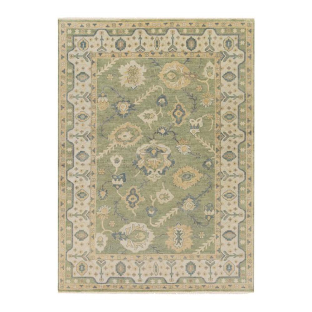 Surya Hillcrest HIL-9017 8" x 11" Green and Yellow Area Rug, , large