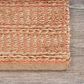 L&R Resources Natural Fiber Tan and Pink 9" x 12" Area Rug, , large