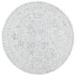 Safavieh Micro-Loop Oriental 5" Round Charcoal and Ivory Area Rug, , large