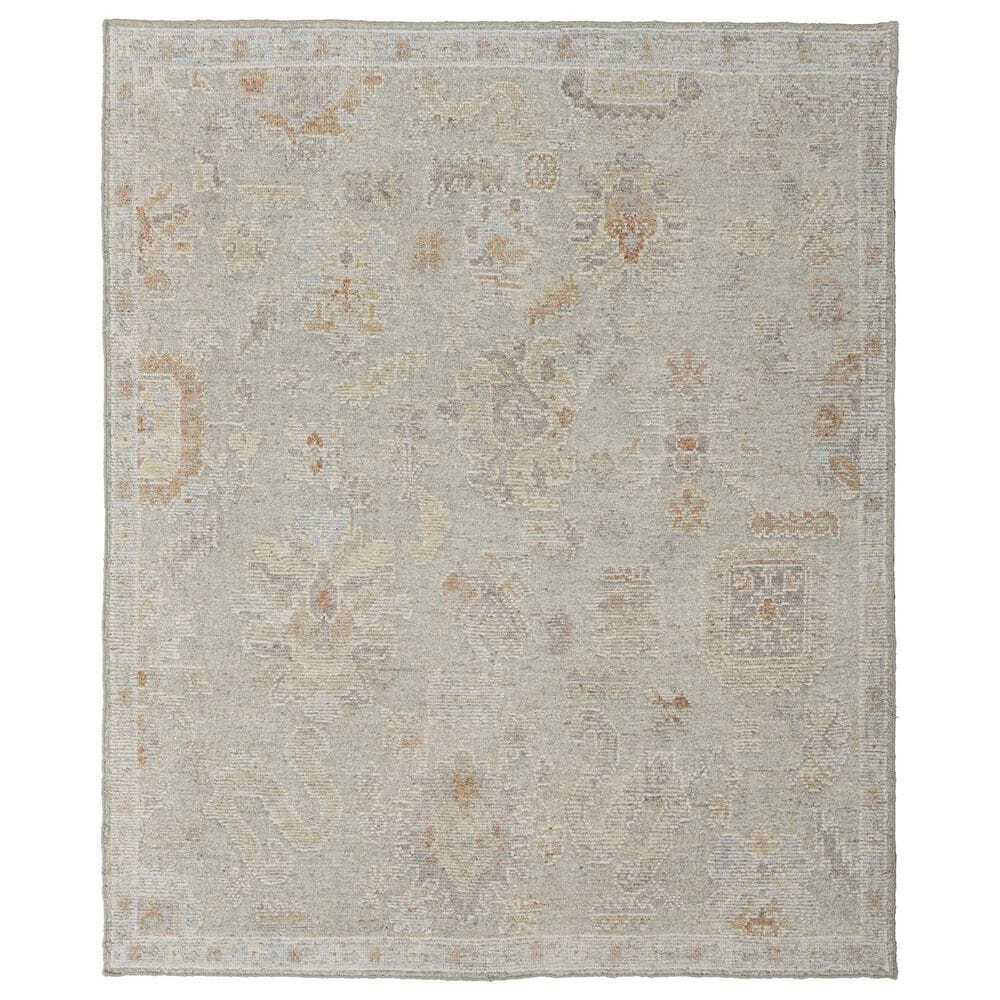 Feizy Grafton 2" x 3" Gray and Green Area Rug, , large