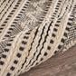 L&R Resources Bleached Naturals 7"9" x 9"9" Jet Black Area Rug, , large