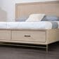 Furniture of America Sandnes King Platform Bed in Light Oak and Bronze, , large