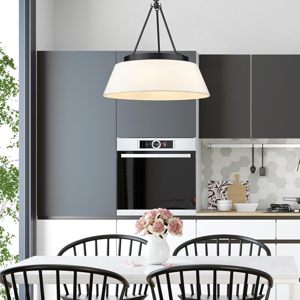 Golden Lighting Penn Chandelier in Matte Black, , large